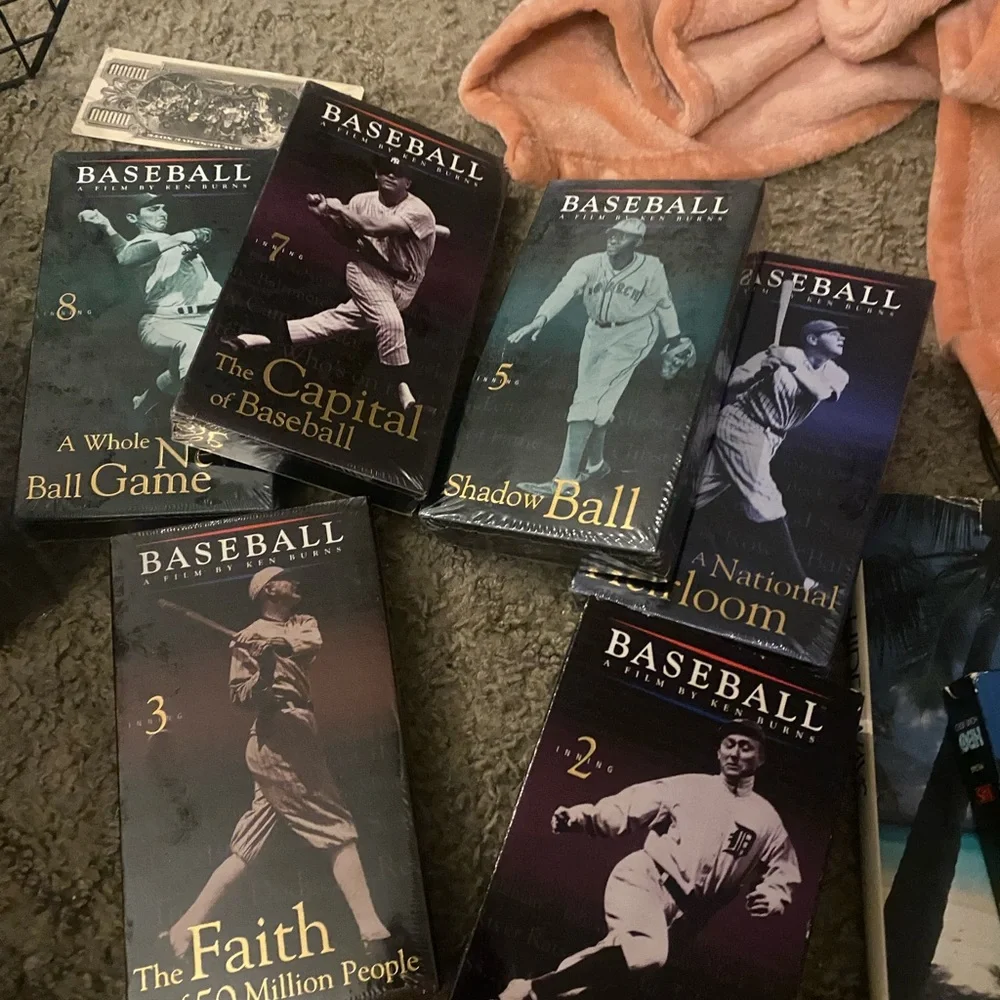 Baseball Documentary VHS Set lot of 7 out of 9
